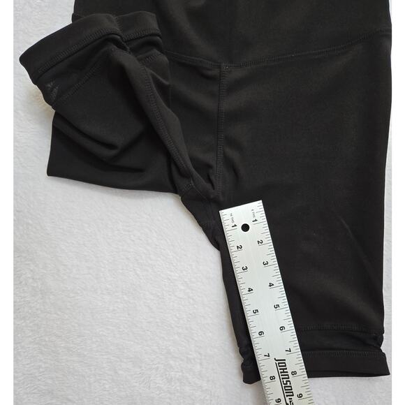 EBB & FLOW Women's Small/Medium Black High Waist Inseam Bike Shorts w/Pockets - Picture 2 of 7